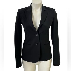 THEORY classic black tapered waist blazer size 2‎